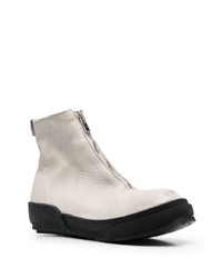 Bottines chelsea en cuir grises Guidi