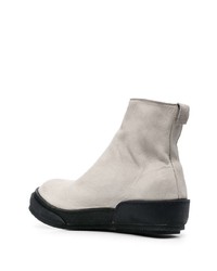 Bottines chelsea en cuir grises Guidi