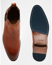 Bottines chelsea en cuir marron clair Aldo