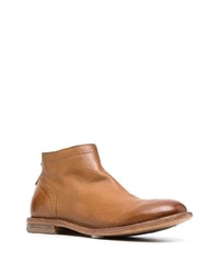 Bottines chelsea en cuir marron clair Moma