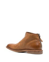 Bottines chelsea en cuir marron clair Moma