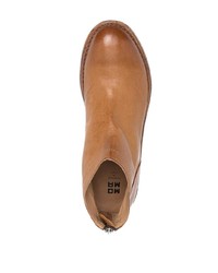 Bottines chelsea en cuir marron clair Moma