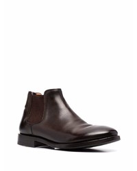 Bottines chelsea en cuir marron foncé Alberto Fasciani