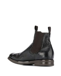 Bottines chelsea en cuir marron foncé Officine Creative