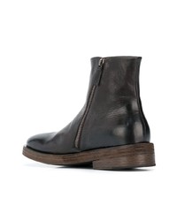 Bottines chelsea en cuir marron foncé Marsèll