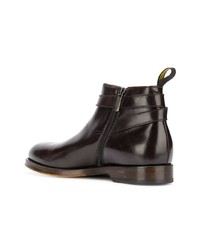 Bottines chelsea en cuir marron foncé Doucal's