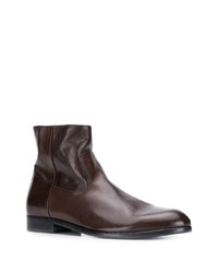 Bottines chelsea en cuir marron foncé Buttero