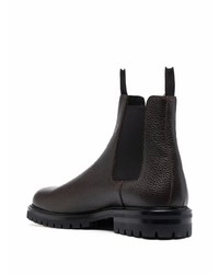 Bottines chelsea en cuir marron foncé Common Projects