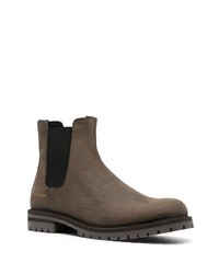 Bottines chelsea en cuir marron foncé Common Projects