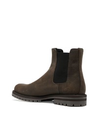 Bottines chelsea en cuir marron foncé Common Projects