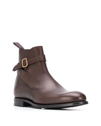 Bottines chelsea en cuir marron foncé Church's