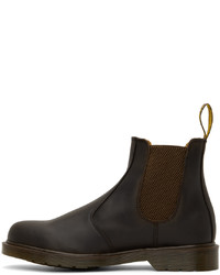 Bottines chelsea en cuir marron foncé Dr. Martens