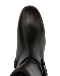 Bottines chelsea en cuir marron foncé DSQUARED2