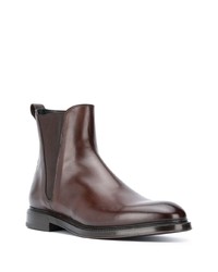 Bottines chelsea en cuir marron foncé Dolce & Gabbana