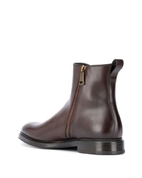 Bottines chelsea en cuir marron foncé Dolce & Gabbana