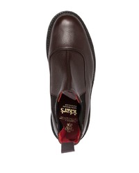 Bottines chelsea en cuir marron foncé Tricker's