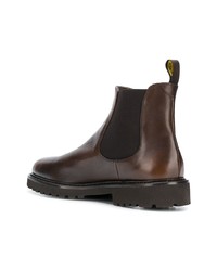 Bottines chelsea en cuir marron foncé Doucal's