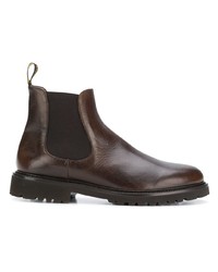 Bottines chelsea en cuir marron foncé Doucal's