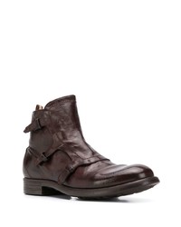 Bottines chelsea en cuir marron foncé Officine Creative