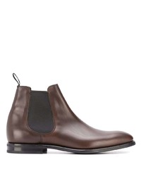 Bottines chelsea en cuir marron foncé Church's