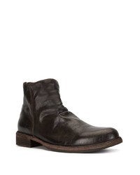 Bottines chelsea en cuir marron foncé Officine Creative