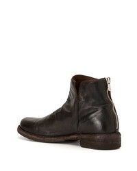 Bottines chelsea en cuir marron foncé Officine Creative