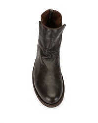 Bottines chelsea en cuir marron foncé Officine Creative