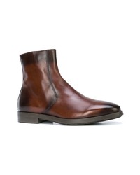 Bottines chelsea en cuir marron foncé To Boot New York