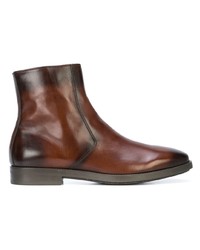 Bottines chelsea en cuir marron foncé To Boot New York