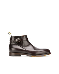 Bottines chelsea en cuir marron foncé Doucal's