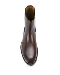 Bottines chelsea en cuir marron foncé Tom Ford