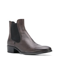 Bottines chelsea en cuir marron foncé Fiorentini+Baker