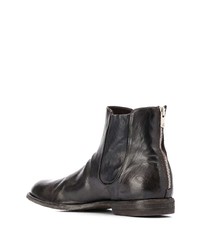 Bottines chelsea en cuir marron foncé Officine Creative