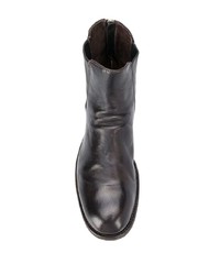 Bottines chelsea en cuir marron foncé Officine Creative