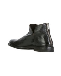 Bottines chelsea en cuir marron foncé Officine Creative