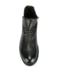 Bottines chelsea en cuir marron foncé Officine Creative