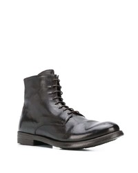 Bottines chelsea en cuir marron foncé Officine Creative