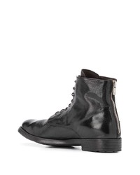 Bottines chelsea en cuir marron foncé Officine Creative