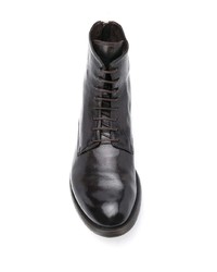 Bottines chelsea en cuir marron foncé Officine Creative