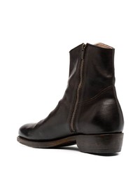 Bottines chelsea en cuir marron foncé Ajmone