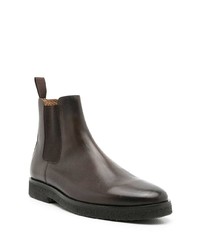 Bottines chelsea en cuir marron foncé Egrey