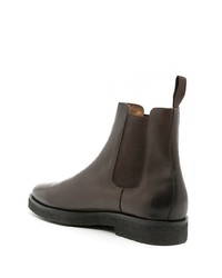 Bottines chelsea en cuir marron foncé Egrey