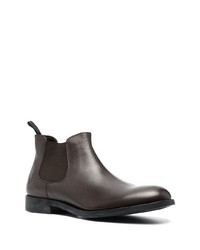 Bottines chelsea en cuir marron foncé Fratelli Rossetti