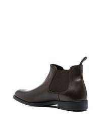 Bottines chelsea en cuir marron foncé Fratelli Rossetti