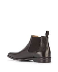 Bottines chelsea en cuir marron foncé Scarosso