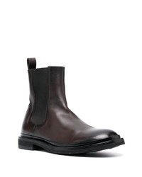 Bottines chelsea en cuir marron foncé Officine Creative