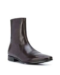 Bottines chelsea en cuir marron foncé Pierre Hardy