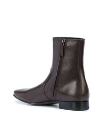 Bottines chelsea en cuir marron foncé Pierre Hardy