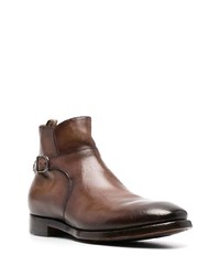 Bottines chelsea en cuir marron foncé Officine Creative