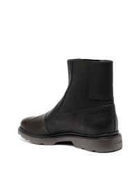 Bottines chelsea en cuir marron foncé Hogan